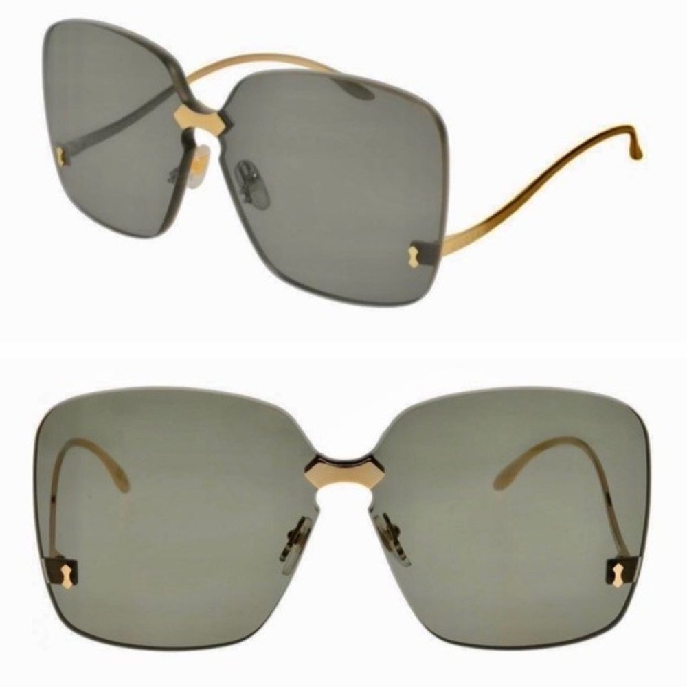 Gucci Square rimless sunglasses